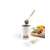 Ibili Flexible Chocolate Fondue Set, white ceramic fondue pot with 4 forks, chocolate fondue with fruit