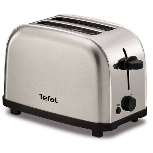 Tefal Ultra Mini тостер от неръждаема стомана, 2 филии, 6 степени на зачервяване
