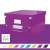 LEITZ Click&Store A4 storage box, purple, with color options