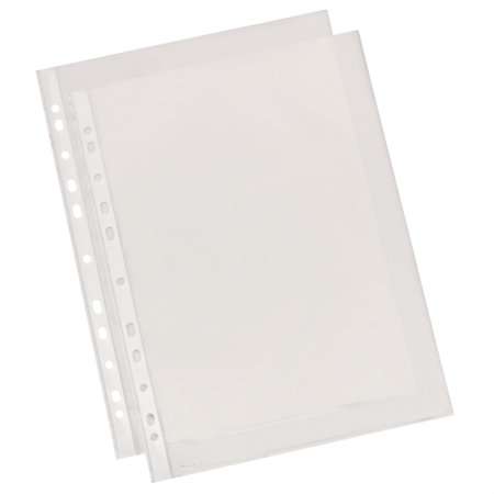 Esselte Genotherm A4 átlátszó lyukasztott zseb, 55 mikron, 100 db-os csomag