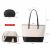 Dollcini White and Black 3-Piece Handbag Set Dimensions