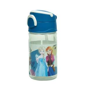 Sticlă de apă Disney Frozen cu pai, 350 ml, albastru, cu mâner - Transportatori de alimente și băuturi