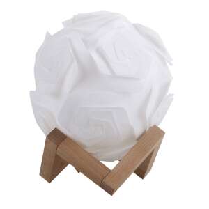 DIY prenosná LED ružová lampa, biela