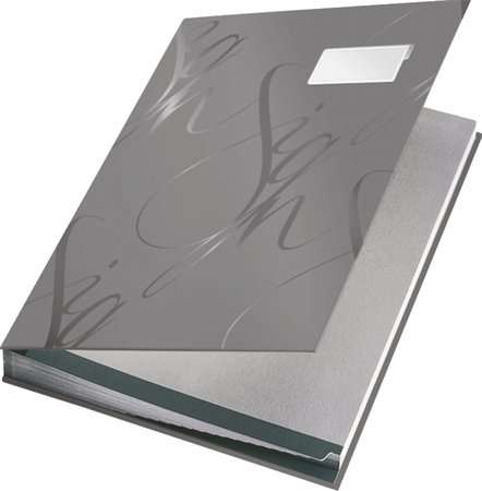 LEITZ Design A4 Signature Book, 18 Sections, Grey