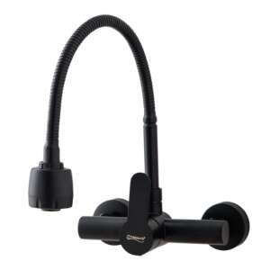 Trendy S Falra szerelhető Konyhai Csaptelep, Matt Fekete