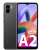 Xiaomi Redmi A2 4G okostelefon, fekete, elülső és hátlapi nézet