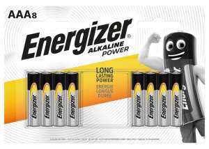 Energizer Alkaline Power AAA batteries, 8 pack - Batteries & Accumulator