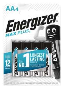 Energizer Max Plus AA batteries, 4 pack, alkaline, long lasting - Batteries & Accumulator