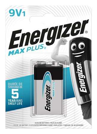 ENERGIZER Batterie, 9V, 1 Stk., ENERGIZER, "Max Plus"