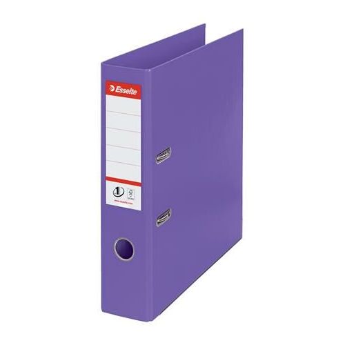 ESSELTE Iratrendező, 75 mm, A4, PP, élvédő sínnel, ESSELTE "Standard", lila