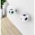 ALLOCACOC PowerCube Original DE 5-socket power strip, white and blue, with two power strips plugged into a wall outlet