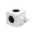 ALLOCACOC PowerCube Original DE 5-socket power strip, white and blue, side view