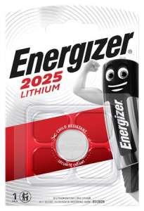 Energizer CR2025 lithium battery, 1 pack - Batteries & Accumulator
