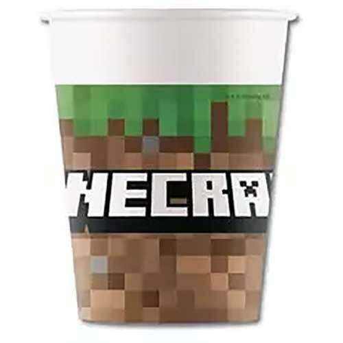 Mojang Minecraft papír party pohár 8 db-os 200 ml