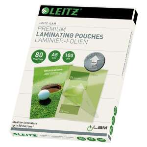 Leitz iLam A5 80 micron Glossy Laminating Pouches, 100 count pack - Office Supply