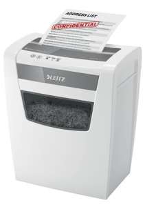 Leitz IQ Home Office P4 confetti cut shredder with confidential document - Shredder