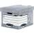 Fellowes Bankers Box System archive box, grey, closed, side view