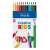 ICO Creative Kids 12 pack triangular jumbo color pencils