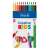 ICO Creative Kids 12 pack triangular jumbo color pencils