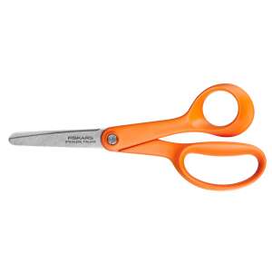 Foarfece școlare Fiskars First, portocalii, 13 cm, lame din oțel inoxidabil - Foarfece