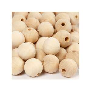 Halom fa gyöngy lyukakkal, kézműves kellékek - Gyöngy & Gyöngyfűző