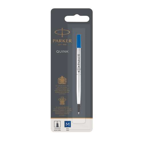 Parker Quink rollerball refill, medium point, blue ink