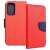 Fancy Samsung A236 Galaxy A23 5G oldalra nyíló mágneses könyv tok szilikon belsővel piros - kék 58394950