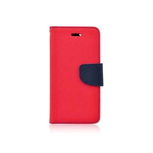 Fancy Samsung A236 Galaxy A23 5G oldalra nyíló mágneses könyv tok szilikon belsővel piros - kék 58394950