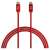 Kábel Yenkee YCU C101 RD USB-C na USB-C, červený, 1 meter