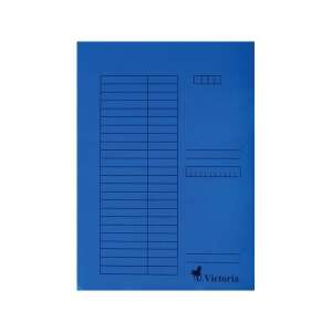 Kék A4-es irattartó mappa vonalakkal, VICTORIA OFFICE márka - Pólyás dosszié