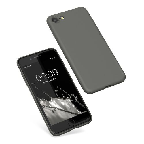 kwmobile iPhone 7/8/SE (2020) Grey Silicone Case - Dual View