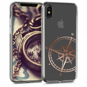 kwmobile iPhone X/XS Rose Gold Compass Phone Case - Nonbrand Phone Case