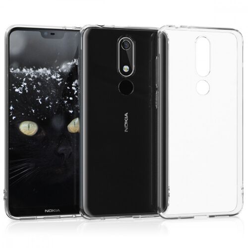 kwmobile átlátszó tok Nokia 5.1 Plus telefonhoz - több nézet 