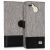 kwmobile Blackview A7 Pro Grey Textile Wallet Case Open