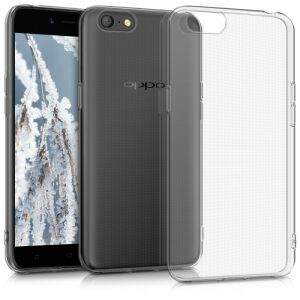 kwmobile Oppo A71 (2018) clear case on phone, providing protection - Phone Case