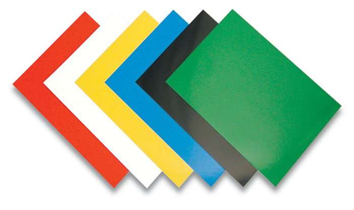 FELLOWES Hátlap, A4, 250 g, fényes, FELLOWES "Chromolux&quot...