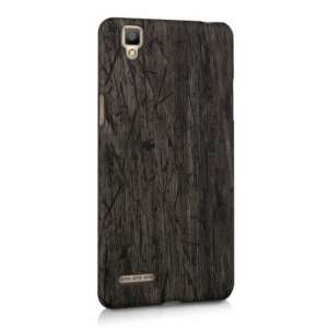 Husă pentru telefon Oppo F1, design cu textură de lemn maro, husă de protecție - Kwmobile Huse telefon