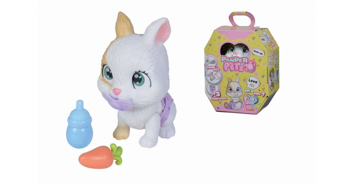 Simba Toys Pamper Petz - Pisilő kisnyuszi pelenkában (105953052 ...