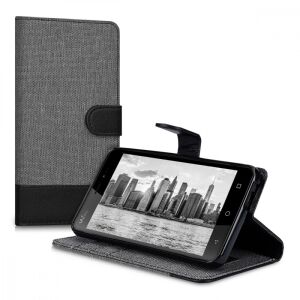 kwmobile Wiko Freddy Textil Tok - Szürke