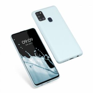 kwmobile blue silicone case for Samsung Galaxy A21s, phone protection - Phone Case