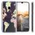 kwmobile Samsung Galaxy A40 tok világtérkép mintával, szögletes nézet