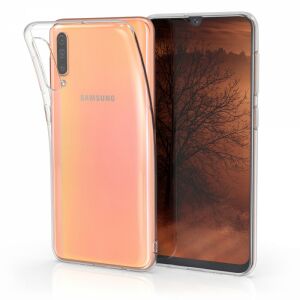 kwmobile Transparent Silicone Case for Samsung Galaxy A50 A50s A30s - Phone Case