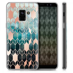 kwmobile Samsung Galaxy A8 (2018) Geometric Phone Case on Phone - Phone Case