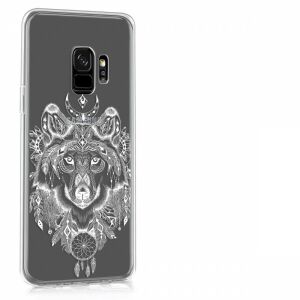 KWmobile Samsung Galaxy S9 transparent case with wolf design - Phone Case