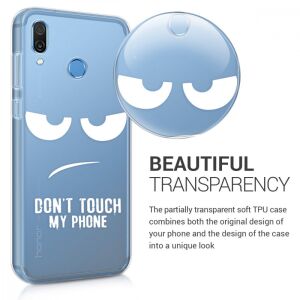 KWmobile Huawei Honor Play clear case with Don't Touch My Phone design - Phone Case
