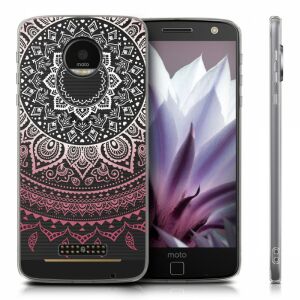 kwmobile Motorola Moto Z Mandala Silicone Case - Full View - Phone Case