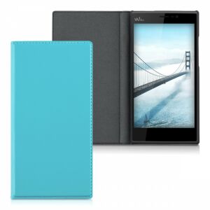 KWmobile Wiko Ridge Fab blue eco-leather flip case cover - Phone Case