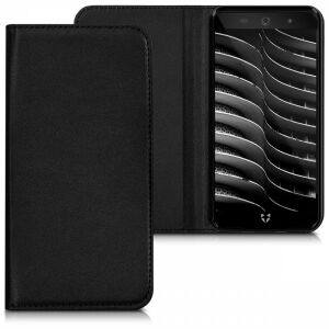 kwmobile Wileyfox Swift 2X Black Eco Leather Flip Cover with Phone - Phone Case