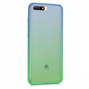 KWmobile Huawei Y6 (2018) gradient blue-green silicone phone case - Phone Case