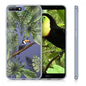 kwmobile Huawei Y6 (2018) калъф за телефон с дизайн на тропическа птица на телефон - Технически статии и електроника